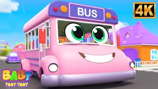 Wheels on the Bus, Funny Bus Ride, Nursery Rhymes for Kids