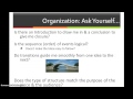 Writing Organization and Structure Concepts