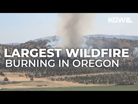 YouTube video thumbnail: Cram Fire in Central Oregon Explodes to Over 77,000 Acres