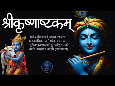 श्रीकृष्णाष्टकम | Bhaje Vrajaika Mandanam | Krishna Ashtakam | Shri Krishna Ashtakam With Lyrics