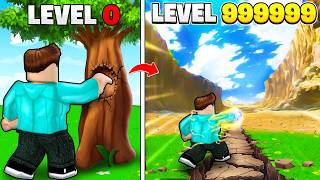 DESTROYING A MOUNTAIN WITH ONE PUNCH IN ROBLOX !!