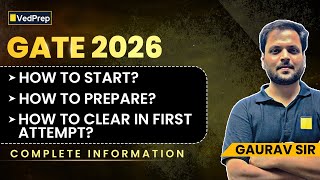 🎯 GATE 2026 Complete Guide | How to Start & Clear in 1st Attempt | VedPrep Maths Academy