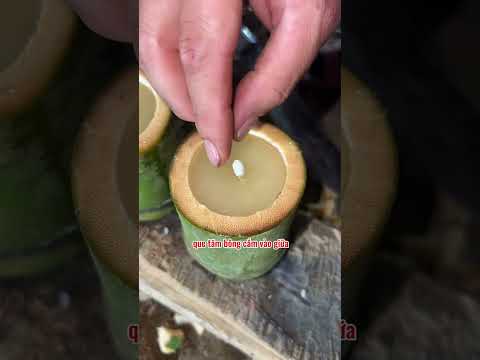 Mẹo làm nến của người vùng cao, cháy được cả ngày mà không tắt, cực kì dễ làm