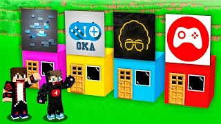 ماين كرافت : سباق بلوكات حظ اليوتيوبرز ولكن لا تختار الباب الخطأ !!؟