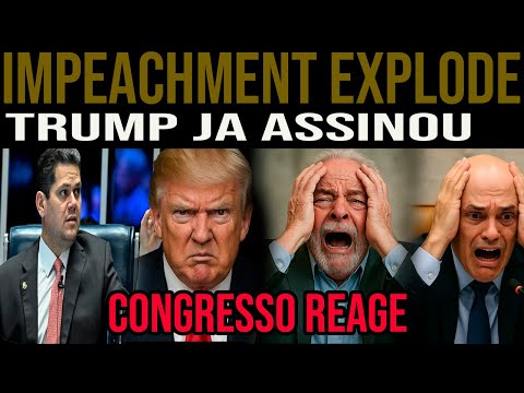 TRUMP ACABA DE SANCIONAR VITORIA . MORAES ACABA DE SER EXPOSTO E PEDIDO SEU IMPEACHIMENT NO SENADO