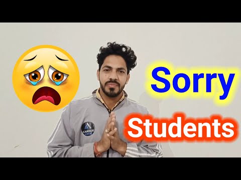 Sorry Students 😔🙏 | Harish Sir | Career Bnao