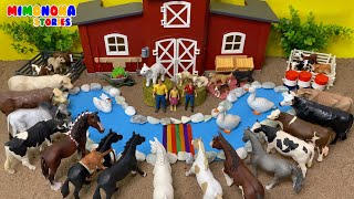 Animales dela Granja 🐴🐮 Caballos Yeguas Vacas Potrillos Terneros Gansos ✨ Mimonona Stories