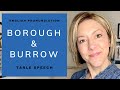 Pronunciation Practice for 'Burrow' and 'Borough'