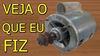 VEJA O QUE EU FIZ COM ESTE MOTOR DE TANQUINHO QUE IRIA AO LIXO