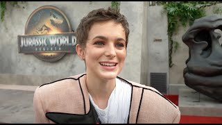 Philippine Velge Interview At The Jurassic World Rebirth World Premiere In NYC