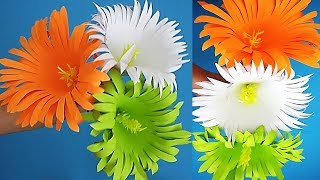 Tricolour Flower Making For Independence Day Decorations Videos