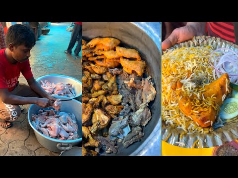 Kolkata famous biryani 🍗street food biryani, street food biryani making, street food biryani india