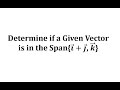 Understanding Vector Span in R3