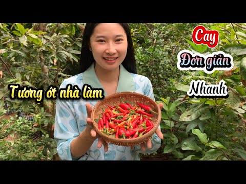 Dung Tự Làm Tương Ớt Tại Nhà ,Nhanh Ngon Đơn Giản An Toàn Sức Khoẻ - Em Gái Quê