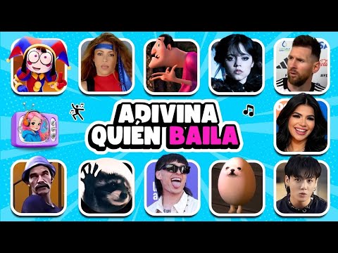 ADIVINA QUIÉN BAILA 🎶💃 Pedro Pedro, Pomni, Merlina, CatNap, Don Ramón, Oye Compa, Mariana, JungKook