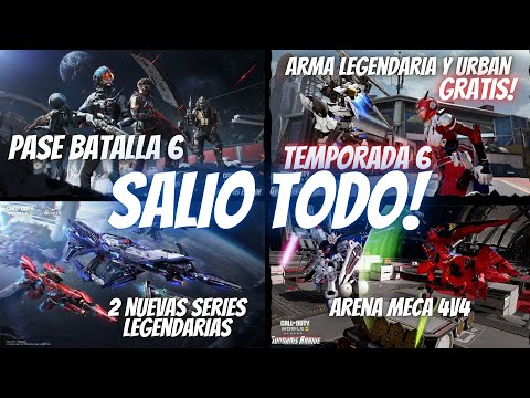 OFICIAL! GRATIS LEGENDARIA de COLABORACION Y URBAN + RECOMPENSAS PASE BATALLA 6 Y MAS!! | COD Mobile