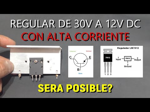 ✅COMO HACER UN REGULADOR DE VOLTAJE DE 12V CON ENTRADA 👀👉 DE HASTA 30V DC y CON ALTA CORRIENTE