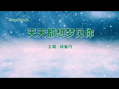 天天都想梦见你-胡蜜丹-伴奏 KARAOKE