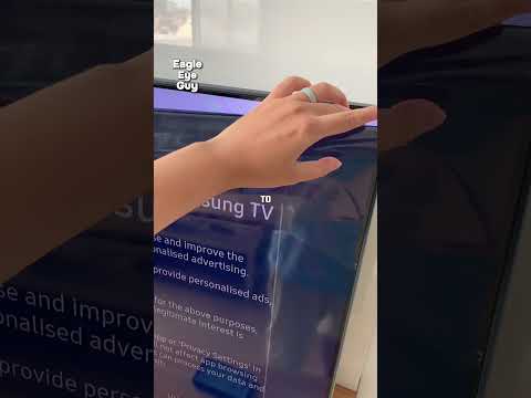 She unintentionally took off the protective film from her new TV ! #shorts #reaction #reactionshorts