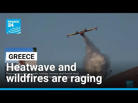 YouTube video thumbnail: Greece hit by Heatwave and Wildfires