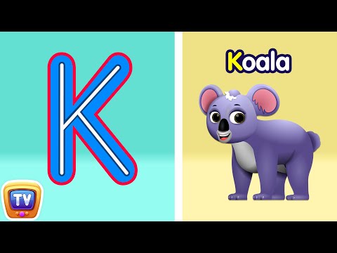 Tracing Uppercase and Lowercase Letters - Letter Kk and Letter Ll - ChuChuTV Toddler Learning Videos