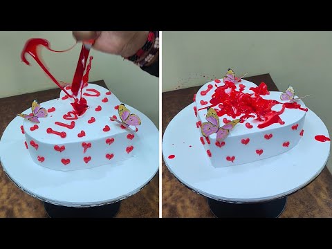 Murder Cake Design | Heart Shape Murder Cake | Heart Cake Design | Birthday Cake