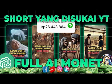 Full Ai Gampang Monet! Konten ini Sangat Disukai YT !Cara Dapat Uang dari Youtube 2025 Terbaru