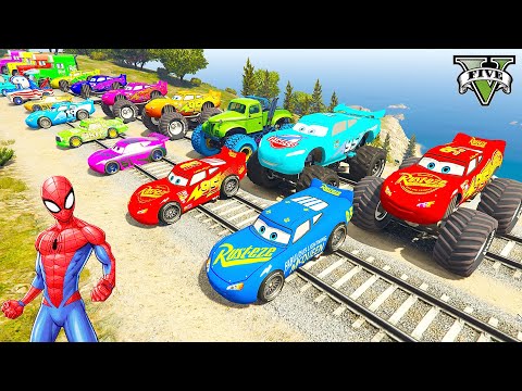 GTA V Epic New Stunt Race For Car Racing Challenge by Trevor and Shark #8999