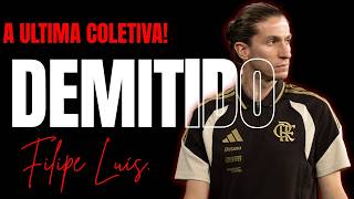 A ultima coletiva de Filipe Luís antes de ser demitido do Flamengo!