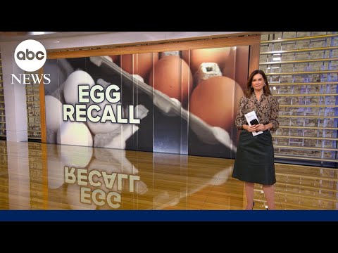 YouTube video thumbnail: More Than 6 Million Eggs Recalled for Possible Salmonella Contamination