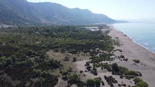Einsamer Strand von Rrjoll in Nordalbanien.