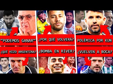 PERÚ amenazó a ARGENTINA+ NEYMAR a SANTOS+ 22 JUGADORES vuelven a BOCA+ AGÜERO polémica COPA POTRERO