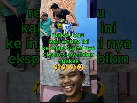 "Suami Injak Kaki Istri, Tapi Reaksinya Malah Bikin Ketawa! 🤣🔥"