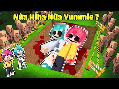 Hiha Phát Hiện QUÁI VẬT NỬA YUMMIE NỬA HIHA Trong Minecraft 😫😱