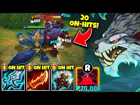 Warwick but I apply 20 ON-HIT EFFECTS at once with my ult... (ONE SHOT TANKS)