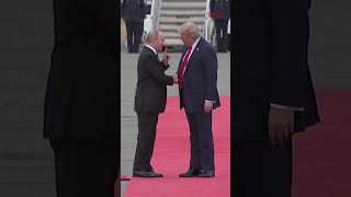 #Trump greets #Putin ahead of ‘high stakes’ summit in #Alaska  #time #news