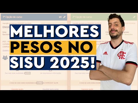 COMO ENCONTRAR OS MELHORES PESOS NO SISU 2025! // USE SUA NOTA DA MELHOR FORMA POSSÍVEL!