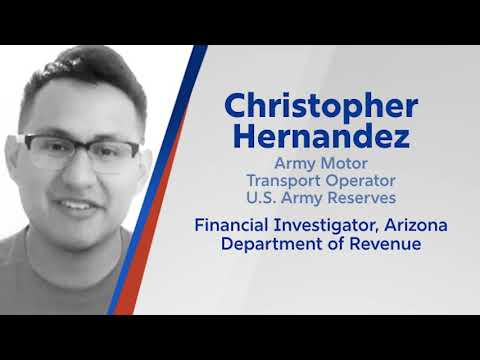 click to watch video of Christopher Hernandez, Financial Investigator with the Arizona Department of Revenue