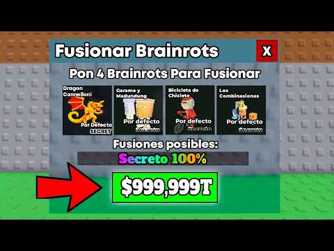 CONSEGUÍ el BRAINROT CELESTIAL FUSIONANDO 500 BRAINROTS SECRETOS en Steal a brainrot 