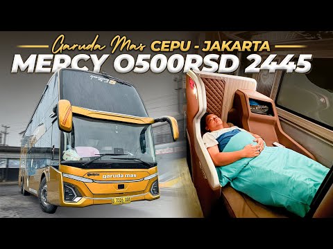 KURSINYA BEDA, NYAMAN BANGET 😍 Naik Garuda Mas Mercedes Benz 2445 Cepu Jakarta #2