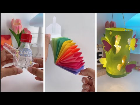 12 Easy Creative Craft Ideas When You’re Bored | Recycling Diy Crafts | school supplies #diy