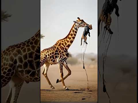 진흙탕에 빠진 아기사자, 기린과 코끼리가 구하다("Baby Lion Trapped in Mud, Saved by Giraffe and Elephant")