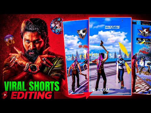 Free fire viral pushpa shorts editing like @kv18freefire in capcut 🤯| free fire viral shorts editing