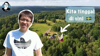 🇸🇪 Tinggal di pondok di tengah hutan di Swedia. Masih terang sampe tengah malam?!