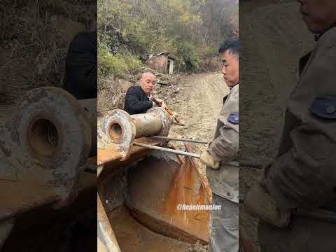 Excavator Boom Head Replacement Part 2 #short #shorts