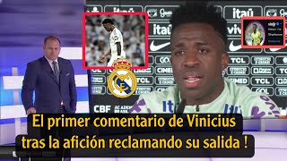 ¡El primer comentario de Vinicius Junior después de que la afición del Real Madrid exigiera su salid