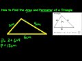 Calculating Area and Perimeter of Triangles