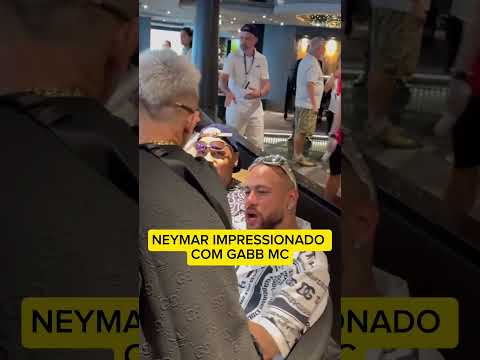 NEYMAR IMPRESSIONADO COM GABB MC #santos #neymar #funk