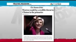 The Rachel Maddow Show: #RunWarrenRun & Boston Globe
