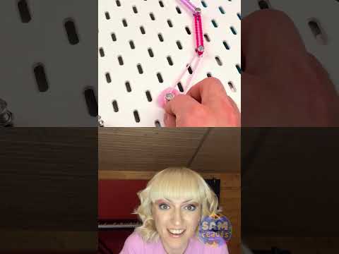 Stretchy Sorcery: A Satisfying Rubber Band Trick with an Amazing Finish! 🌟🌀| #shorts #reaction